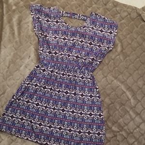 Pink Republic - Pink & Blue Tribal Print Dress